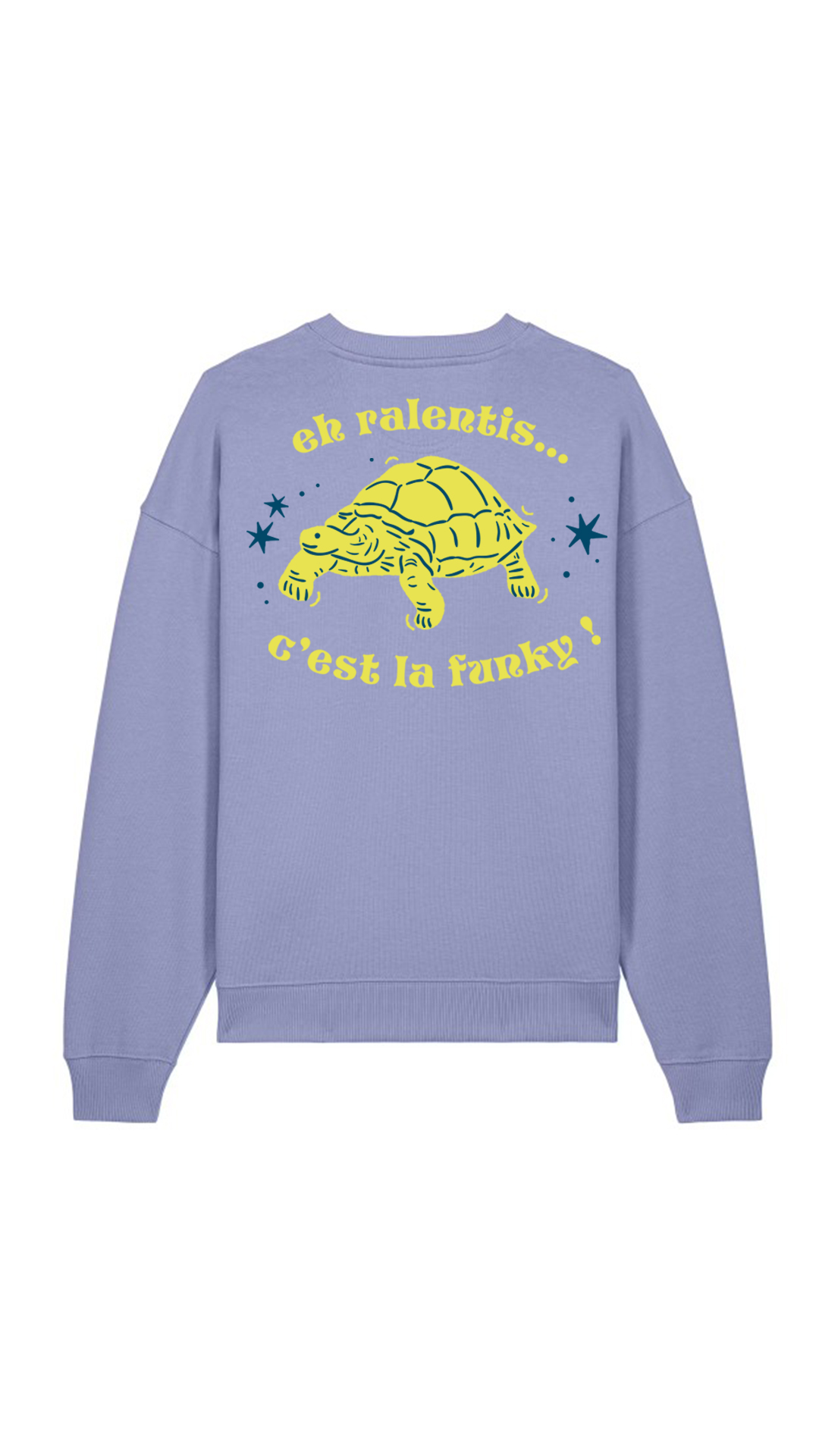 Sweat Unisexe Funky Tortue Violet – Image 6
