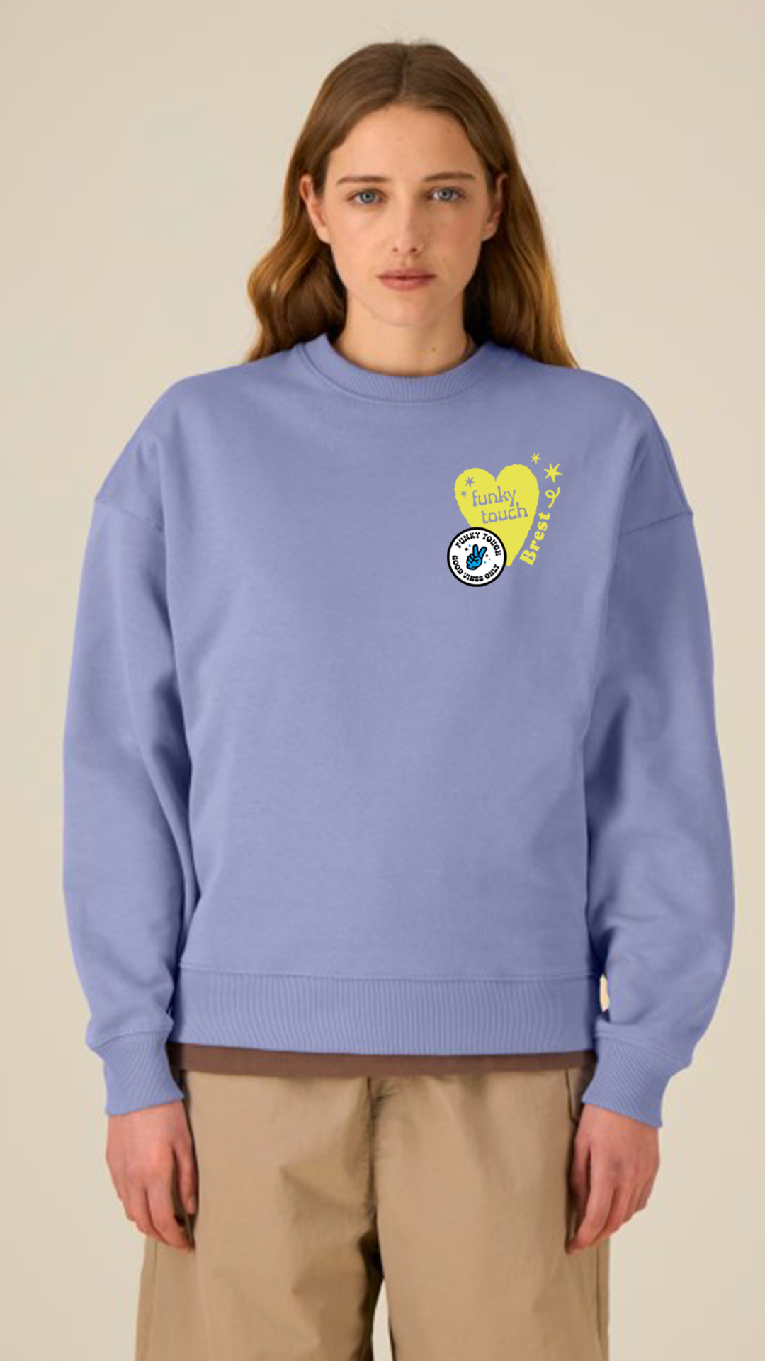 Sweat Unisexe Funky Tortue Violet – Image 3