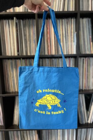 Tote Bag Funky Tortue Bleu